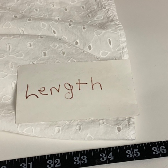 A.New Day dress SZ L eyelet girlhood core feminine cottagecore puff sleeves - Picture 9 of 9